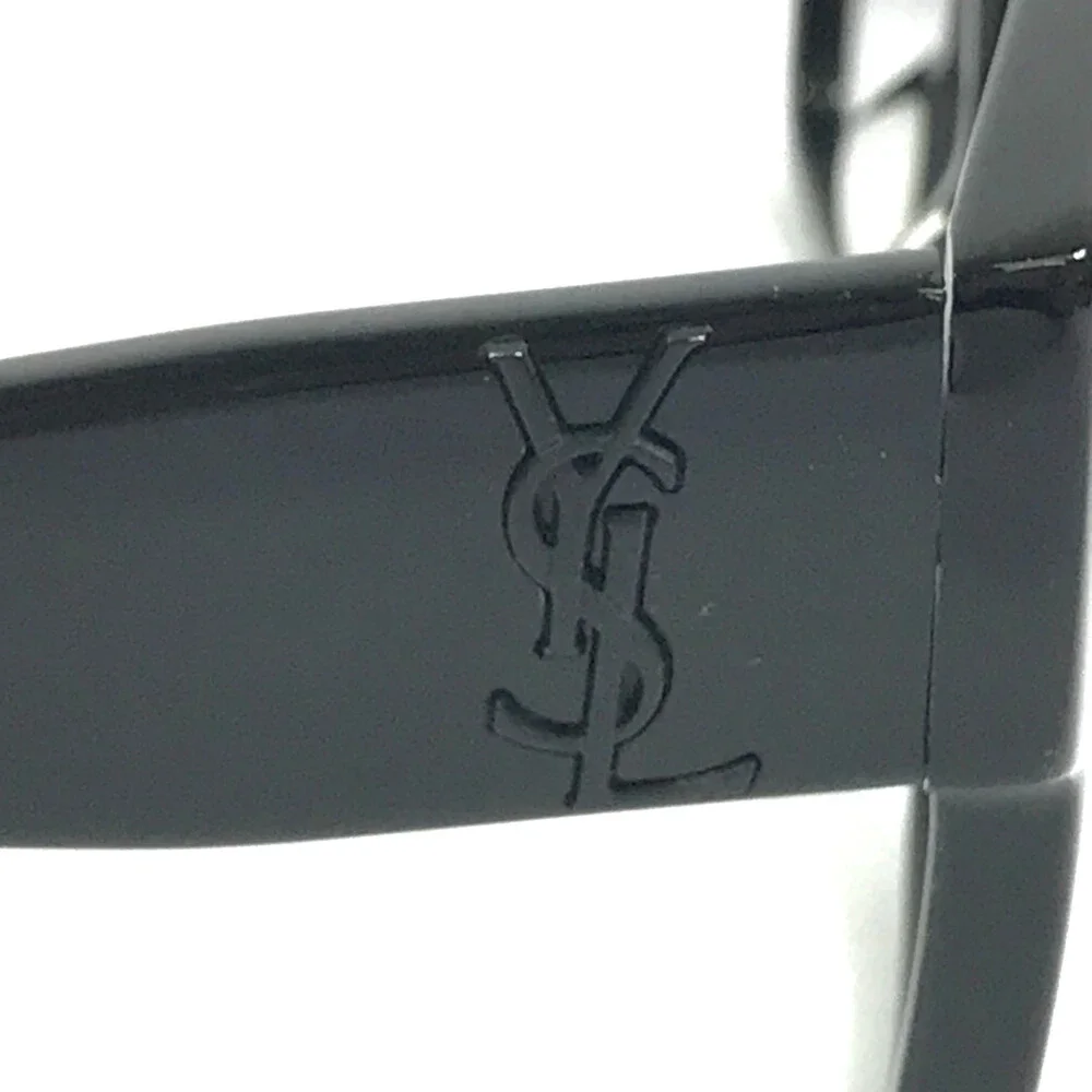Saint Laurent Sunglasses SLM9 002 Black Oversized Square w/ Gray Gradient Lenses